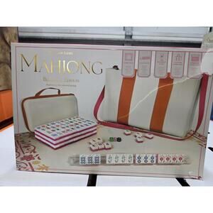 Maison Lude Mahjong Blossom Edition 160-Tile Set with Premium Mat and Case Bag